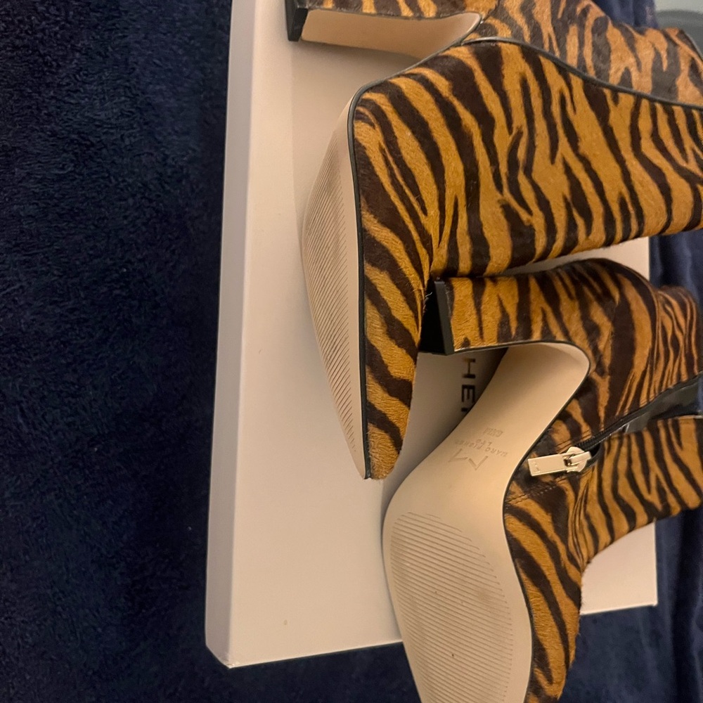 Marc Fisher Animal Print Ankle Booties - Picture 2 of 2